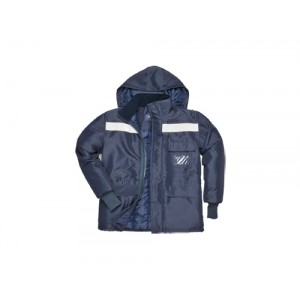 CASACO P/FRIO C/ FITAS REFLECT AZUL ESCURO CS10